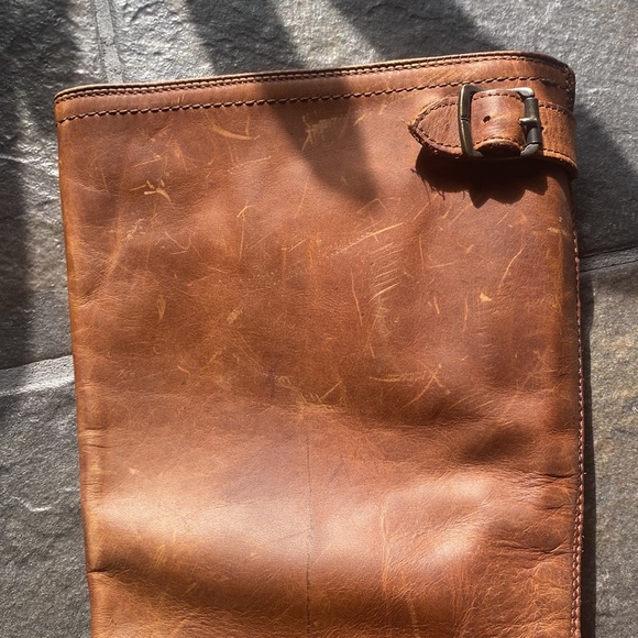 Frye Veronica Back Zip Cognac (brown) Boot size 9 - Picture 8 of 9